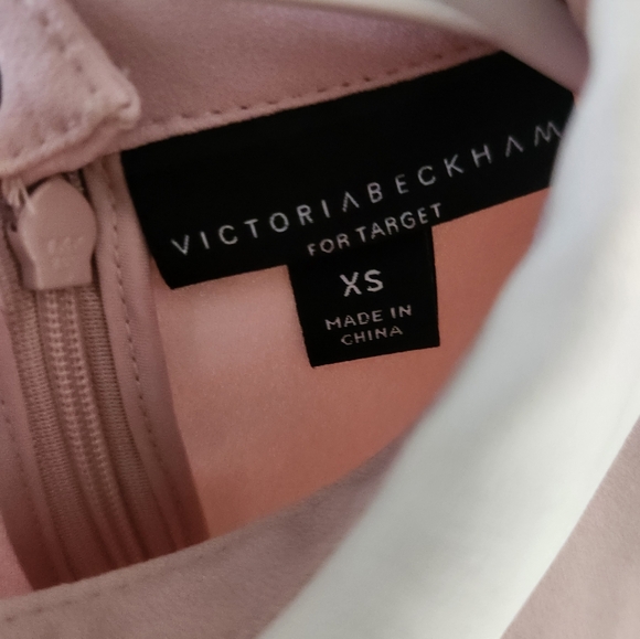 Victoria Beckham Blush Collared Dress - Picture 2 of 8